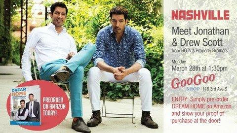 Goo Goo Shop Event: Meet the Scott Brothers – Jonathan and Drew-Goo Goo Cluster
