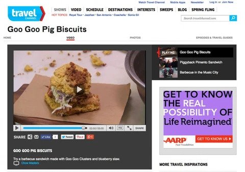 Goo Goo on Travel Channel's “Chow Masters”