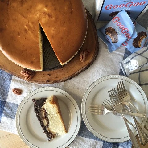 Goo Goo Pecan Cheesecake