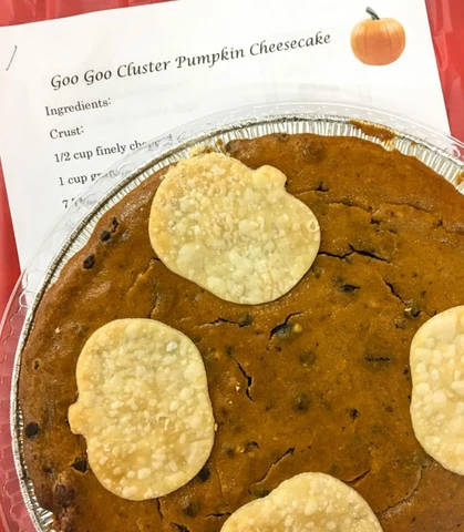 Goo Goo Cluster Pumpkin Cheesecake