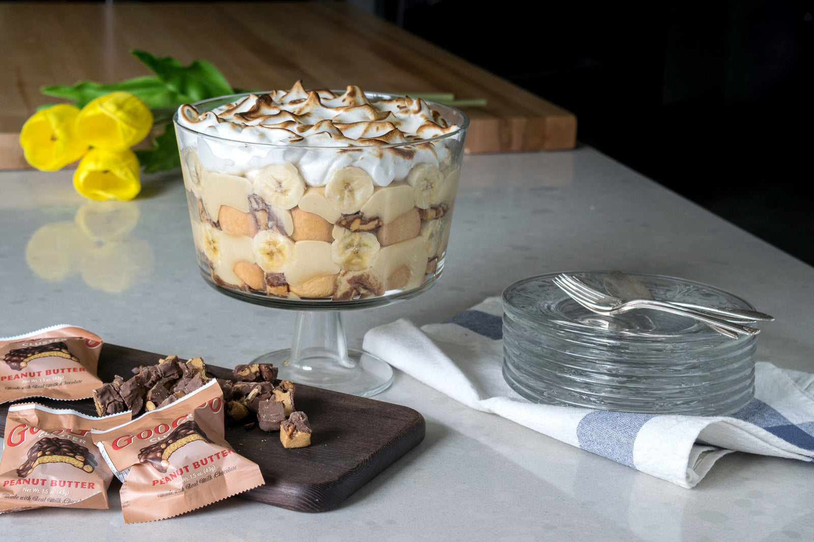 Peanut Butter Banana Pudding-Goo Goo Cluster