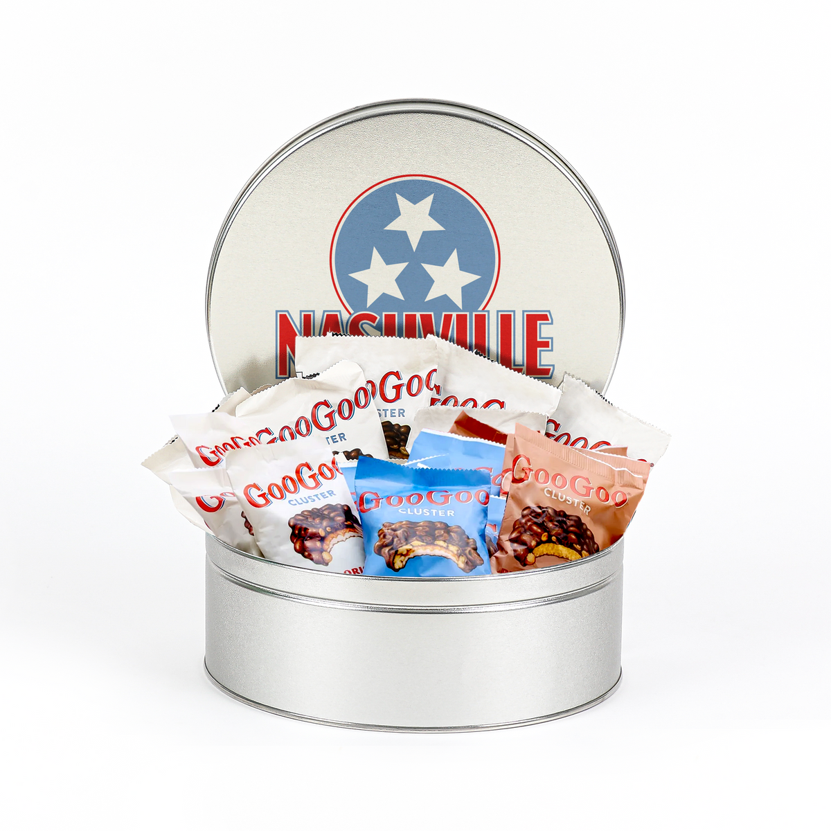 Nashville 10&quot; Silver Tin - 18 count Variety