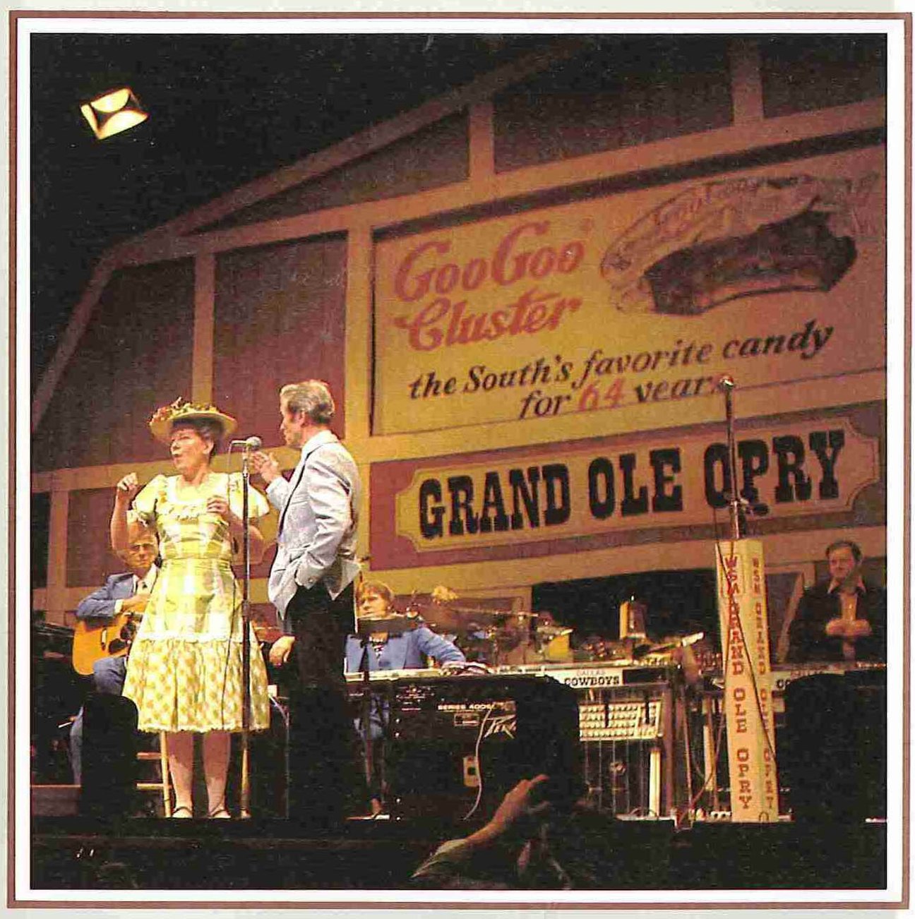 grand ole opry stage with goo goo sign